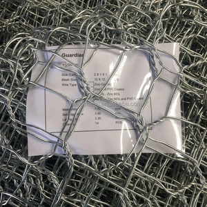 Maille de gabion hexagonale, tissage uni, maille de fil métallique tissée avec services de découpe et de pliage pour la protection des berges - Product Image 2