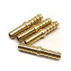 Conector de latón pulido OEM de alta resistencia para empalme de mangueras de baja presión, tipo barb, pulgadas, calidad premium - Product Image 1