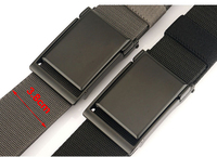 Ceinture en tissu nylon de haute qualité Ceinture décontractée imprimée personnalisée Ceinture en toile Ceinture élastique extensible pour hommes