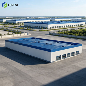 Estructura de Acero para Naves Industriales de Gran Envergadura, Listas para Instalar Grúas, para Instalaciones de Fabricación Modular Industrial Pesada, Edificio de Montaje Rápido - Product Image 1