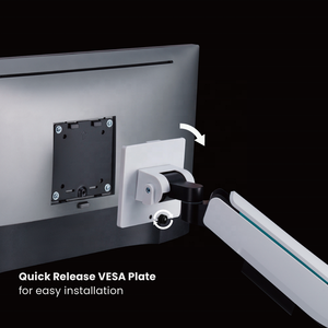 <span class=keywords><strong>Bras</strong></span> de moniteur de jeu RGB LDT61-C024L, support double VESA, support de bureau réglable, pince <span class=keywords><strong>pour</strong></span> <span class=keywords><strong>PC</strong></span>, support d'écran de 17 à 35 pouces, support jusqu'à 20 kg - Product Image 3