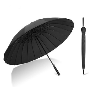 Extra Long 24 Ribs Straight Fiberglass <b>Frame</b> Umbrella 110cm Diameter Semi-Automatic Opening Large Canopy Great for Tall People - Product Image 6