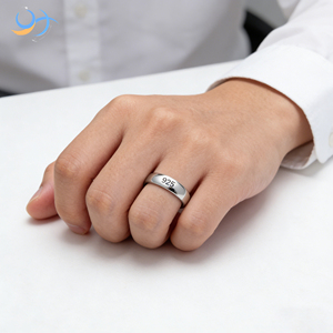 Bague de mariage unisexe confortable pour couple |   Bague de promesse gravable pour mariage, fiançailles et anniversaire - Product Image 3