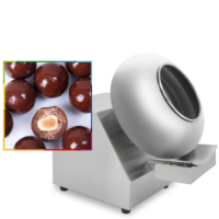 Machine de polissage de chocolat et graine de melon de noix de dragée de chocolat, noix de cajou, casserole de chocolat d'arachides