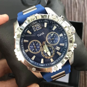 <span class=keywords><strong>Reloj</strong></span> de Buceo de Cuarzo de Lujo para <span class=keywords><strong>Mujer</strong></span>, Correa de Silicona de 45 mm, Caja de Acero Inoxidable Luminosa, Ancho de Correa de 28 mm, Cristal, Resistente al Agua 30 m - Product Image 3