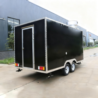 Remorque de restauration rapide motorisée entièrement équipée de 2,5 m, cuisine mobile, chariot à kebab et à café pour la vente de snacks de rue