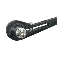 Paires de rétroviseurs Xmaxvision en aluminium thermolaqué pour guidon de moto, fixation par collier, compatibles avec les guidons de 7/8 po et 1-1/8 po