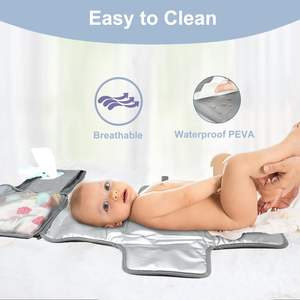 Free sample Portable Diaper Changing Pad Baby Diaper Diaper Changing Pad Portable <b>Waterproof</b> Baby Diaper Changing <b>Mat</b> - Product Image 6