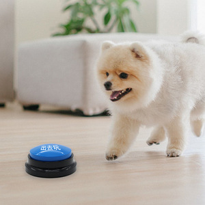 Thân thiện với môi nhựa PET squeak đồ chơi nút giao tiếp chó đào tạo đồ chơi với Máy ghi âm và hộp thoại nói chuyện ghi âm - Product Image 3