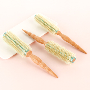 Hot Lược <span class=keywords><strong>Pop</strong></span> Phong Cách Sang Trọng Bằng Gỗ Lược 3 Các Loại Nhôm Thùng Nylon Lông Bằng Gỗ Chỉ Đuôi Vòng Lược Curling Bàn Chải - Product Image 3