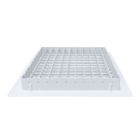Grille d'aération double couche en ABS de haute qualité à lame réglable anti-condensation pour l'admission et la sortie d'air des systèmes de climatisation CVC