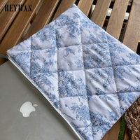 Nuevo diseño a prueba de golpes Cute Streak Soft Cotton Tablet Notebook Pouch Puffy Laptop Sleeve Funda protectora Bolsa se puede personalizar