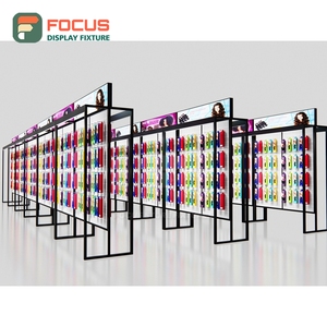 Présentoir autoportant pour extensions capillaires, étagère multi-niveaux, cadre en bois durable, unité de présentation pour magasin de perruques - Product Image 3