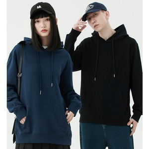 เสื้อฮู้ดดี้ผู้ชายทรงหลวมสไตล์อเมริกัน ผ้าเทอร์รี่หนา 300gsm ผ้าฝ้าย 100% ปักลาย สำหรับฤดูใบไม้ร่วง - Product Image 6