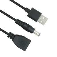 Câble de charge USB de haute qualité, USB-A femelle vers DC mâle, conducteur en cuivre pur, gaine en nylon, pour routeur WiFi, ordinateur, caméra