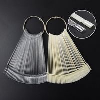 50pcs en plastique c courbe cercueil affichage ongles conseils couverture complète longue stiletto ongles conseils transparent acrylique faux clair ongles conseils