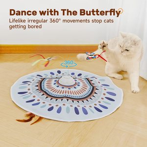 Ẩn và tìm kiếm đồ chơI mèo, lông di chuyển không thể đoán trước, đồ chơi Đũa Phép mèo tương tác, Đồ chơI mèo có thu phí tự động - Product Image 4