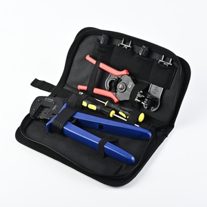 Kit de Herramientas Multifuncional de Acero al Carbono para Energía Solar Fotovoltaica, Alicates de Crimpado, Llave para Conectores, Pelacables, Estuche Blando - Product Image 1