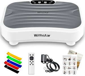 Plataforma Vibratoria de Cuerpo Completo con Capacidad de Peso de 330 LBS, Máquina de Vibración 2 en 1 para Tonificación <span class=keywords><strong>y</strong></span> Relajación - Product Image 1
