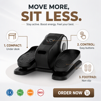 Harga Grosir Mesin Elliptical Pedal Elektrik untuk Rumah, Alat Fitness Indoor, Rehabilitasi, Cross Trainer dengan Rem Magnetik dan Layar LCD