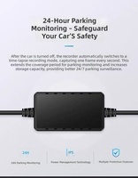 Kit de câblage pour caméra embarquée avec surveillance de stationnement 24h/24, câble abaisseur Type C 5V 2A pour caméra de tableau de bord DVR et enregistreur de véhicule