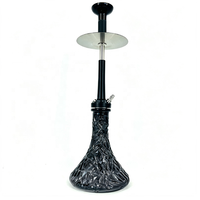 Modernes Hookah Shisha Set Tragbares Luxus-Nargile Edelstahl Doosha Black Soul Hookah Shisha Rauchset Russische Wasserpfeife