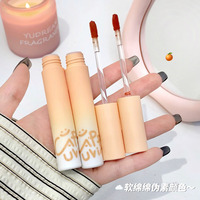 Brillo Labial CAPPUVINI Cantaloupe, Tono Vegano Aterciopelado, Maquillaje Mineral, Larga Duración, Serie de Colores Nude, Baja Saturación, Líquido Natural