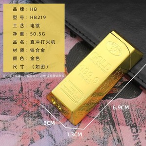 批发经典金条打火机 大量装丁烷打火机 蓝焰防风可填充派对用 - Product Image 5