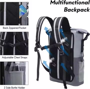 กระเป๋าเป้กันน้ำน้ำหนักเบากลางแจ้งกระเป๋าเป้สะพายหลังพร้อมสายสะพายไหล่กระเป๋ากีฬาดีไซน์ใหม่ - Product Image 5