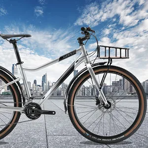 Солнечный космический женский классический городской велосипед с корзиной 26 дюймов алюминиевый велосипед