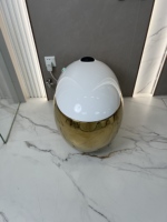 3CE Toilette intelligente en forme d'œuf doré, cuvette automatique, télécommande, siège chauffant, toilette intelligente en forme d'œuf à poser au sol