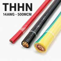 Cable Eléctrico THHN THWN-2 del Fabricante, 600V, 99.99% Cobre Puro, 14AWG 12AWG 10AWG 8AWG 500MCM