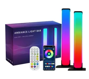Smart APP Control Diy Design Various Functions RGB Magic Color Smart Dream Color Led Light Bar Table Lamps For Gaming Room