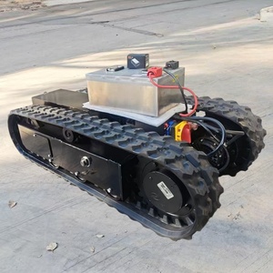 Châssis <span class=keywords><strong>de</strong></span> robot électrique télécommandé personnalisé, châssis à chenilles évolutif, moteur brushless 600W, châssis à chenilles robuste - Product Image 2