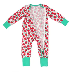 Grenouillère pour bébé en bambou biologique pour bébé grenouillère pour bébé vêtements pour bébés et vêtements de nuit pour tout-petits vêtements de nuit pour nouveau-nés dormeur à fermeture éclair