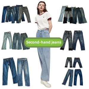 <span class=keywords><strong>Vente</strong></span> directe d'usine, jeans larges pour femmes, styles de mode mixtes d'occasion, <span class=keywords><strong>vente</strong></span> en gros en vrac pour la revente - Product Image 6
