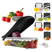 Coupe-légumes multifonction blanc portable professionnel à 1 lame nouvelle râpe à oignons mandoline en plastique PS manuelle tout-en-un