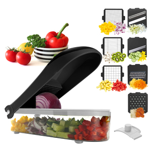 Coupe-légumes <span class=keywords><strong>multifonction</strong></span> blanc portable professionnel à 1 lame nouvelle râpe à oignons <span class=keywords><strong>mandoline</strong></span> en plastique PS manuelle tout-en-un - Product Image 2