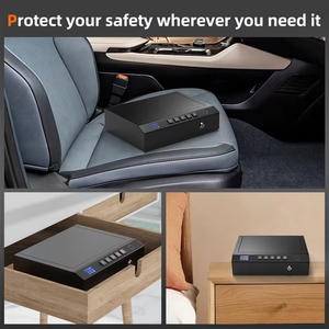 Nueva Caja Fuerte para Armas 3 en 1 con Cerradura Electrónica, Medidor de Temperatura y Humedad Antirrobo para Uso en el Hogar y el Automóvil - Product Image 5