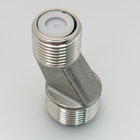 Robinet de mélange excentrique en acier inoxydable SS304 pour hôtel moderne, fonction d'angle de flexion, noyau de vanne, réducteur mâle, clapet anti-retour