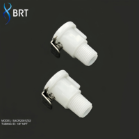 Raccord rapide BRT 1/8 en acétal, connecteur mâle à barb de 6,4 mm pour tuyau, raccord rapide CPC pour tuyauterie