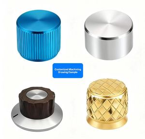 Piezas de mecanizado Cnc Servicio de fresado de torneado de aluminio Piezas de mecanizado Cnc Superficie de revestimiento de perilla giratoria de acero inoxidable - Product Image 2