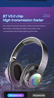 LED keluaran baru 2024 Headphone nirkabel bermerek terlaris Headset Noise Cancelling Headphone Earphone dengan mikrofon