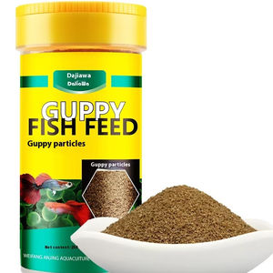 Alimento especial flotante para peces pequeños para Guppies, golosinas tropicales sin granos para mascotas en bolsas de alimentación abierta - Product Image 1