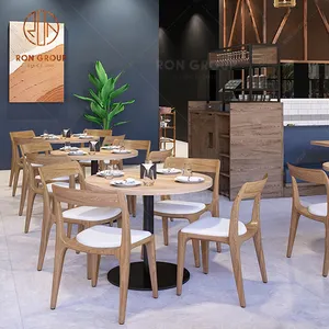 Individuelles Design modernes Cafe Bank-Sitzmöbel Fast-Food-Café Restaurant Ständer Restaurantmöbel Tische und Stühle-Sets