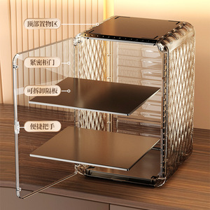 Multi Layer Dust Proof Cup Rack Storage Box For Kitchen Coffee Tea Mugs Organizer Standing Type Solid Color - Product Image 3