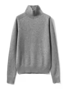 Maglione a collo alto in Cashmere all'ingrosso per le donne Casual modello solido più taglie invernali maglioni - Product Image 2