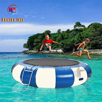 Trampolín de agua inflable barato, inflable de gorila Pvc, cama de salto de agua inflable flotante