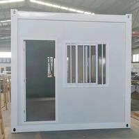 Maison conteneur modulaire portable et écologique de 20 pieds, personnalisée en usine, à installation facile, en kit, pour camping