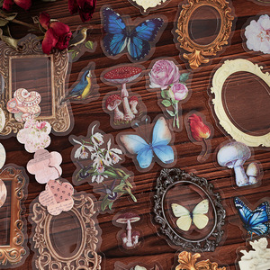 50 feuilles/paquet, pack rétro à double matière, série « Le siècle <span class=keywords><strong>du</strong></span> dérèglement », autocollants décoratifs DIY pour carnets faits main - Product Image 2